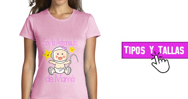 camiseta rosa para mujer embarazada personalizada