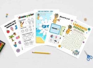 Fichas actividades de Verano para preescolar en casa – Descarga gratis